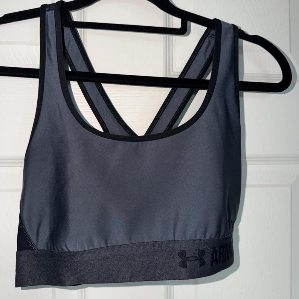Under Armour dark grey sports bra
